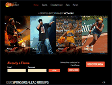 Tablet Screenshot of catchflame.com
